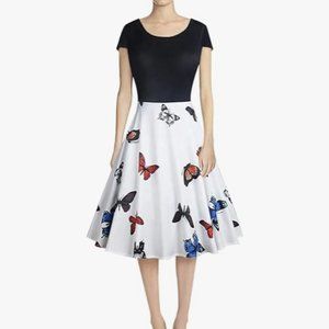 Vintage butterfly swing dress